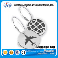 Luggage Accessories Wholesale Cheap Custom Airplane Shape Round Luggage Traval Name Tags